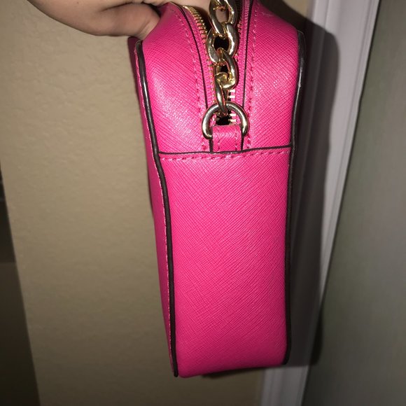 Hot Pink Michael Kors Crossbody Purse - Picture 4 of 6